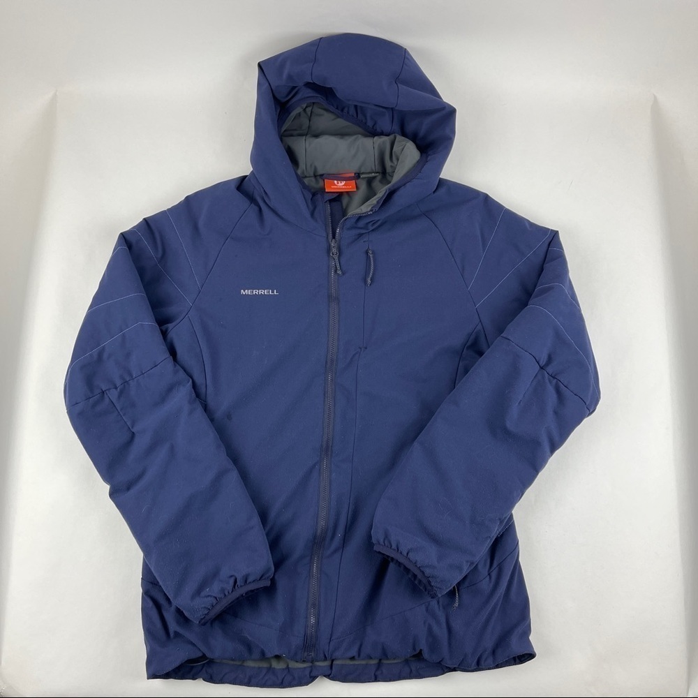 Merrell Jacket Womens Large Blue Full Zip Hooded